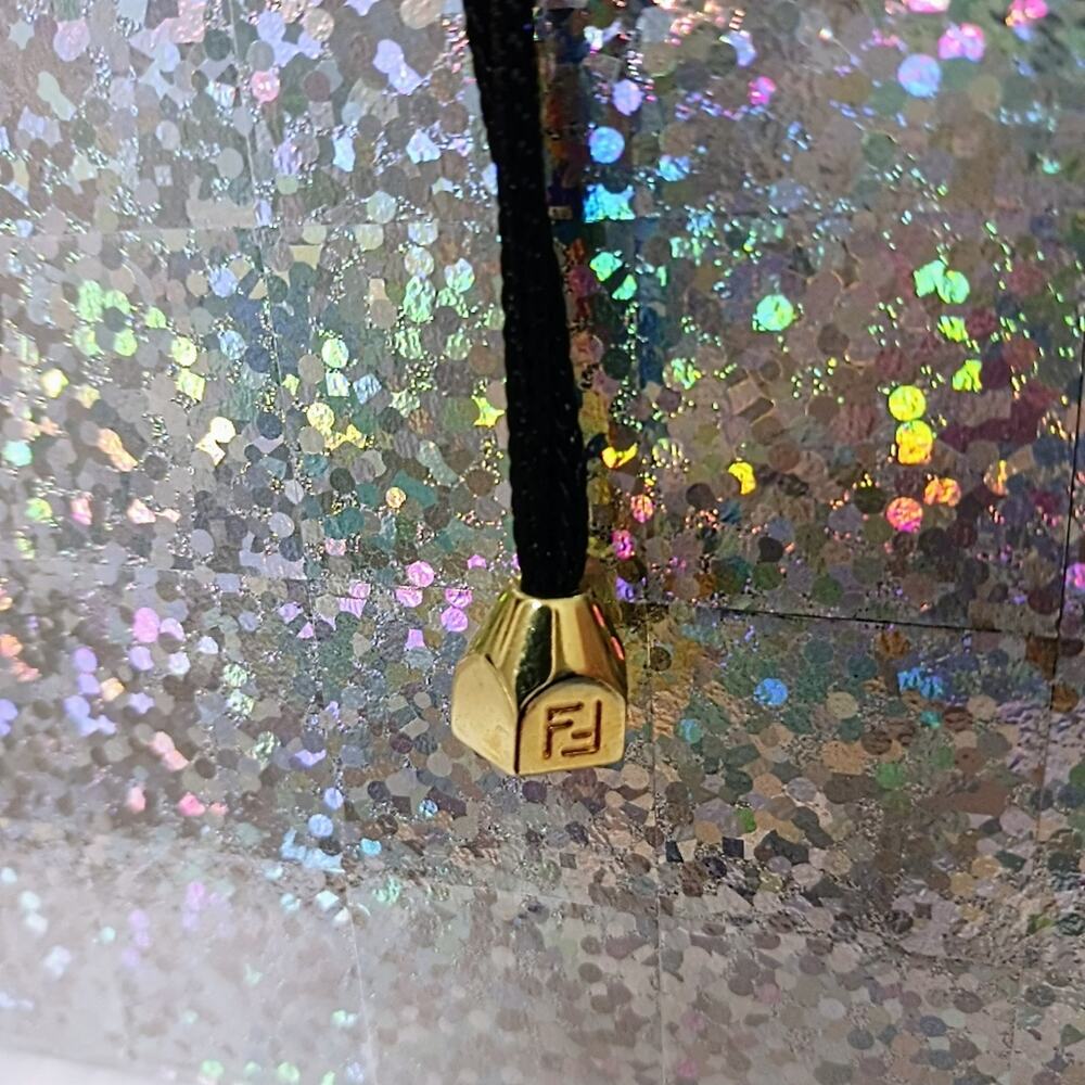 Fendi Gold Pendant Rope Necklace Modern Contemporary Minimalist Bohemian Vintage - Picture 5 of 16